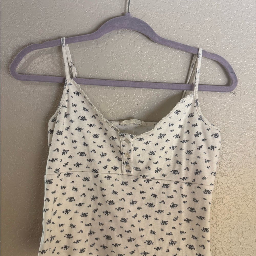 Elegant Cream Floral Camisole